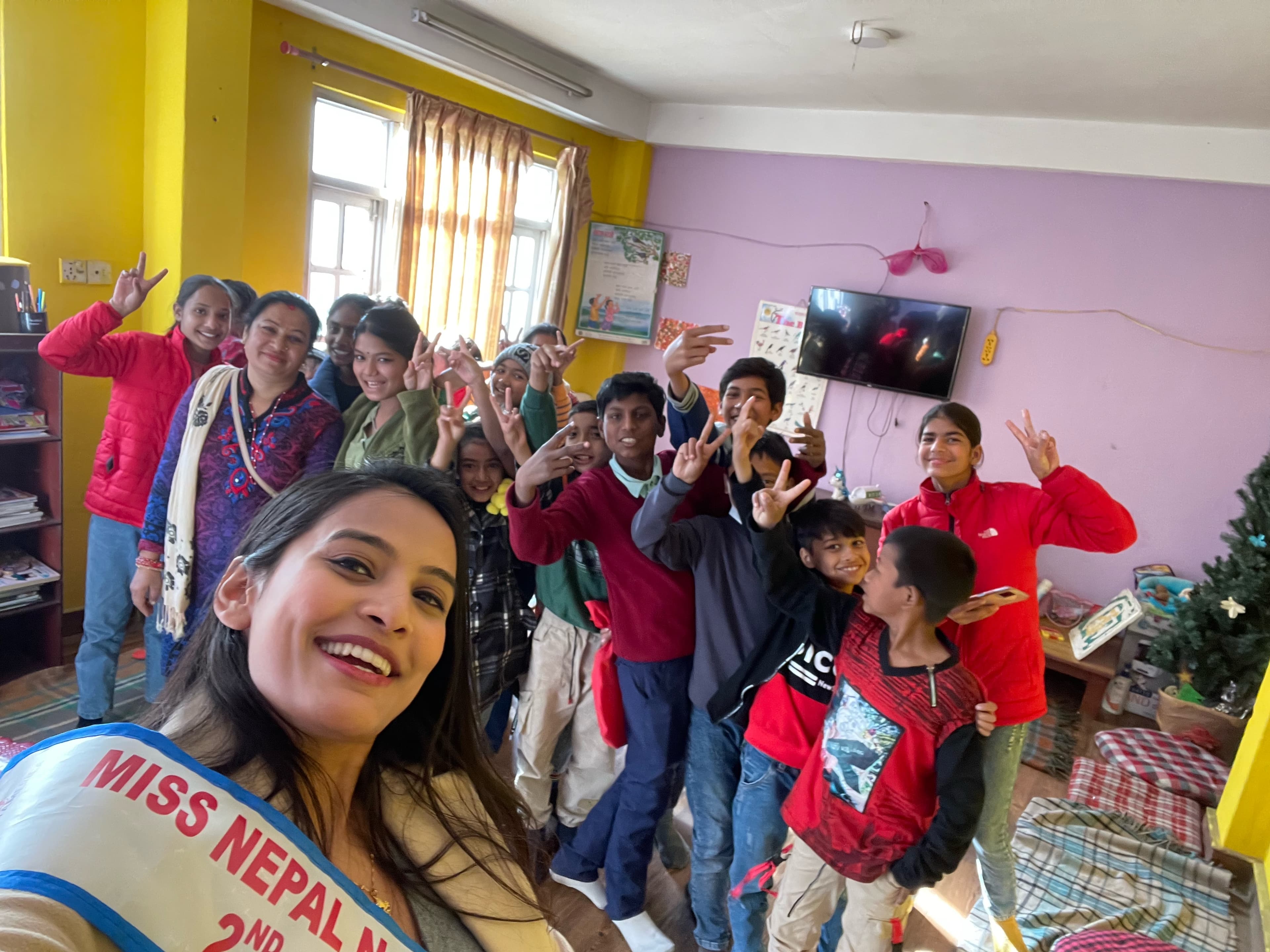 Divya training farmers in Kathmandu, Nepal